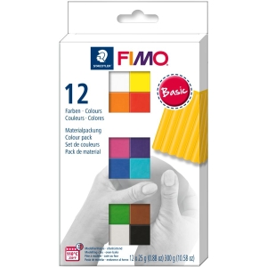 Набор пластики "Basic Colours" 12х25г Fimo Набор пластики "Basic Colours" 12х25г Fimo