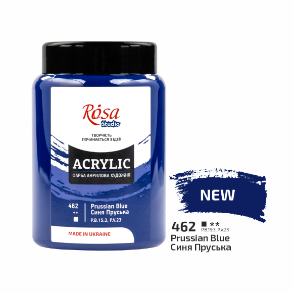 Краска акриловая Индиго (450) 400 мл ROSA Studio