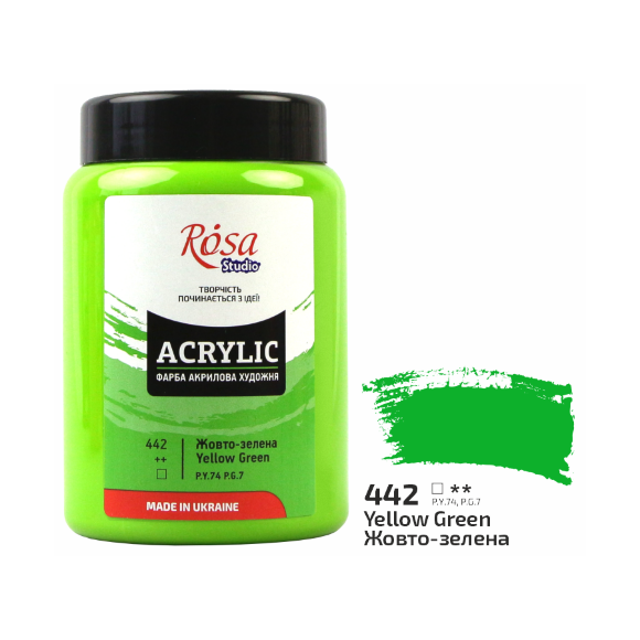 Краска акриловая Индиго (450) 400 мл ROSA Studio