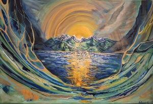 Painting Beauty Through Time, artist Yevheniia Dovhaniuk Painting Beauty Through Time, artist Yevheniia Dovhaniuk