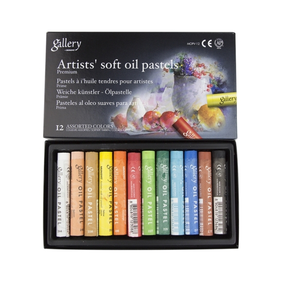 Soft oil pastel MOPV-12 12 colors MUNGYO