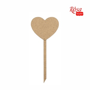 Заготовка топер Сердце 1 ДВП 5х12см 5шт