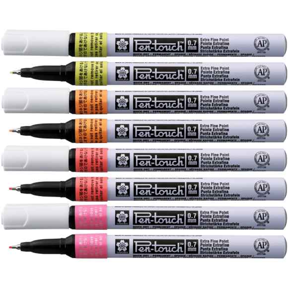 Pen-Touch Marker Pink Fine Fluorescent (EXTRA FINE) 0.7mm Sakura
