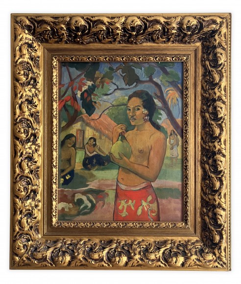 Картина Гоген Поль - Женщина, держащая плод