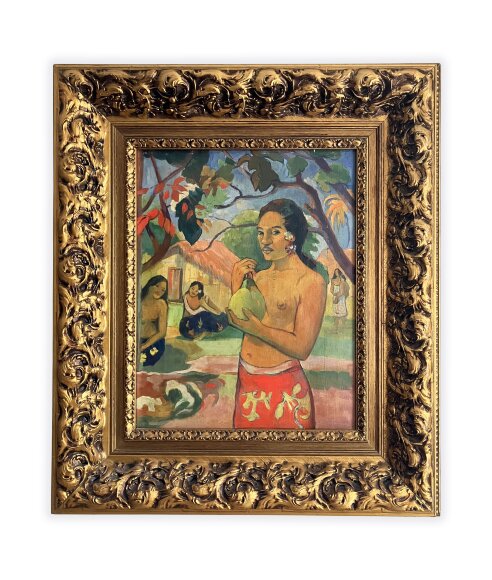 Painting Paul Gauguin - Woman holding a fruit