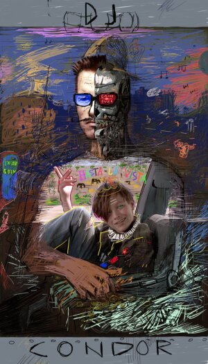 Цифровая живопись - DJ Condor, художник Bromden Цифровая живопись - DJ Condor, художник Bromden