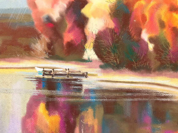 Pastel Sunset fire, artist Dotsenko Yuriy Pastel Sunset fire, artist Dotsenko Yuriy