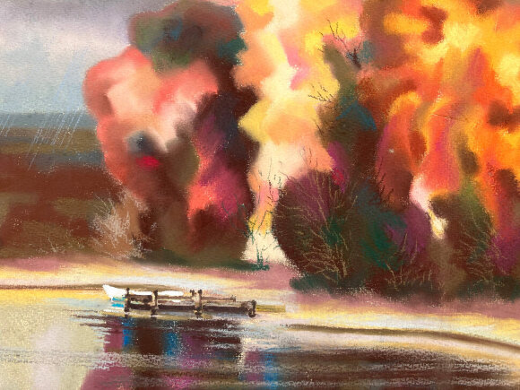 Pastel Sunset fire, artist Dotsenko Yuriy Pastel Sunset fire, artist Dotsenko Yuriy
