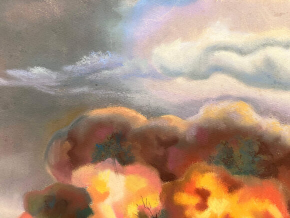 Pastel Sunset fire, artist Dotsenko Yuriy Pastel Sunset fire, artist Dotsenko Yuriy