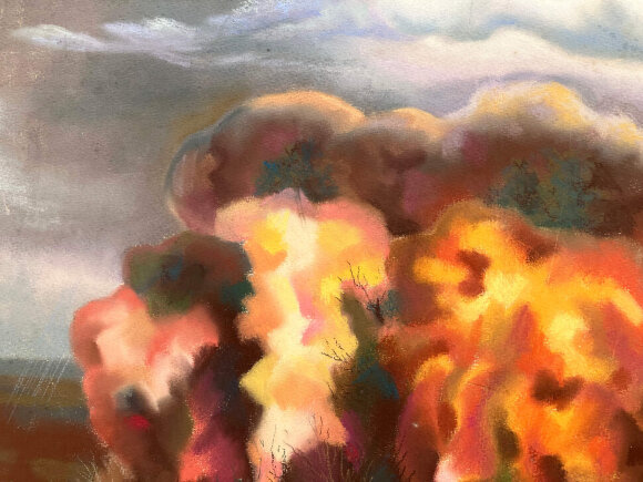 Pastel Sunset fire, artist Dotsenko Yuriy Pastel Sunset fire, artist Dotsenko Yuriy