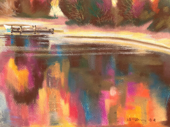 Pastel Sunset fire, artist Dotsenko Yuriy Pastel Sunset fire, artist Dotsenko Yuriy