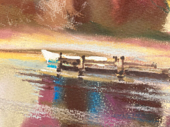 Pastel Sunset fire, artist Dotsenko Yuriy Pastel Sunset fire, artist Dotsenko Yuriy