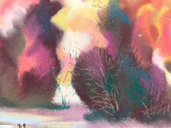 Pastel Sunset fire, artist Dotsenko Yuriy Pastel Sunset fire, artist Dotsenko Yuriy