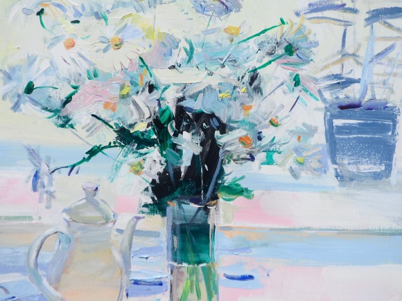 Painting Morning coffee, artist Yegor Dulin