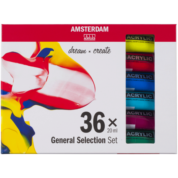 Набор акриловых красок AMSTERDAM GENERAL SELECTION 36х20мл Royal Talens