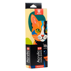 Набор акриловых красок ColorCat матовый 12×10мл Arteo