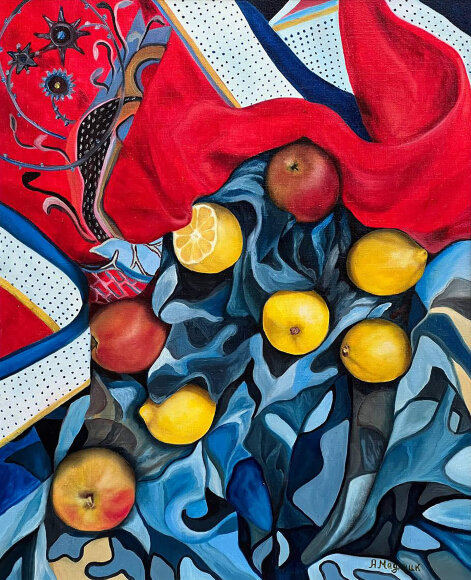 Painting Confrontation, artist Medyanik Anna Painting Confrontation, artist Medyanik Anna