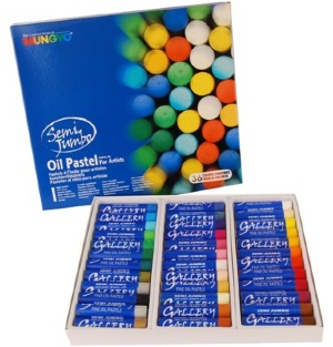 Пастель масляная проф. 36 цв., Semi Jumbo, MUNGYO