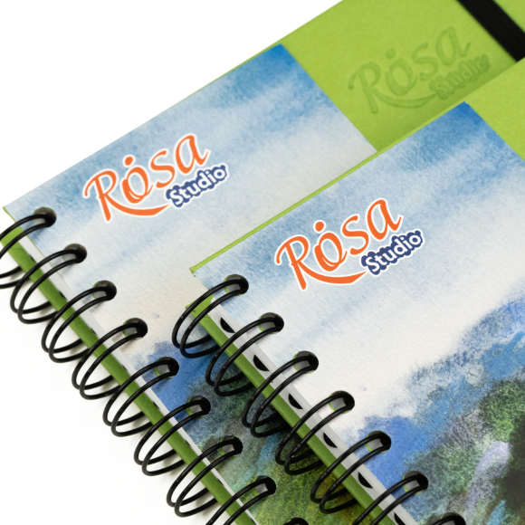 Блокнот на спирали A5 (14,8х21см) 100г/м2 80л фисташковый ROSA Studio Блокнот на спирали A5 (14,8х21см) 100г/м2 80л фисташковый ROSA Studio