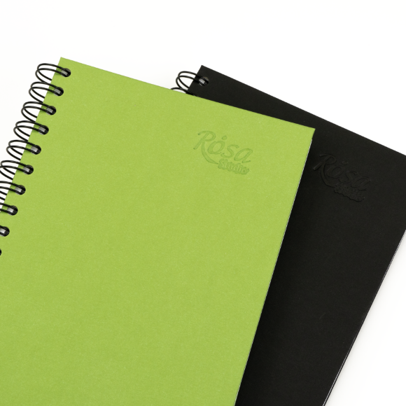 Блокнот на спирали A5 (14,8х21см) 100г/м2 80л фисташковый ROSA Studio Блокнот на спирали A5 (14,8х21см) 100г/м2 80л фисташковый ROSA Studio