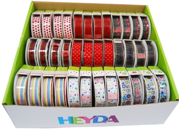 Набор дизайна. скотча Лето 1,5см 10м 9диз. 36шт