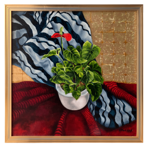 Painting Anthurium, artist Medyanik Anna Painting Anthurium, artist Medyanik Anna
