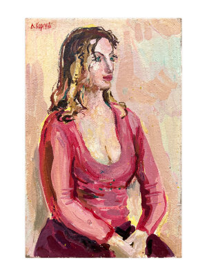 Painting Portrait T, artist Dmitry Korsun Painting Portrait T, artist Dmitry Korsun
