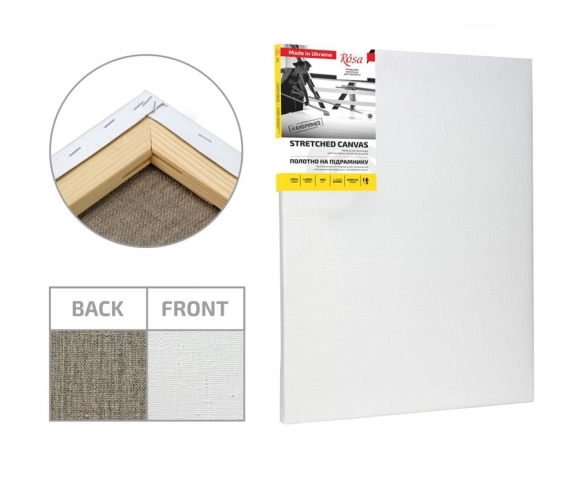 Stretcher 130×180 cm, module #2, large grain acrylic linen, ROSA