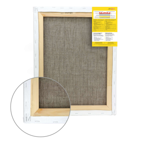 Stretcher 130×180 cm, module #2, large grain acrylic linen, ROSA