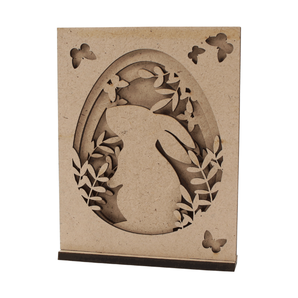 3D композиция на подставке „Зайка“ №1 ДВП 12х2х16см ROSA TALENT