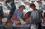 Painting At the bazaar, artist Volodymyr Nosan