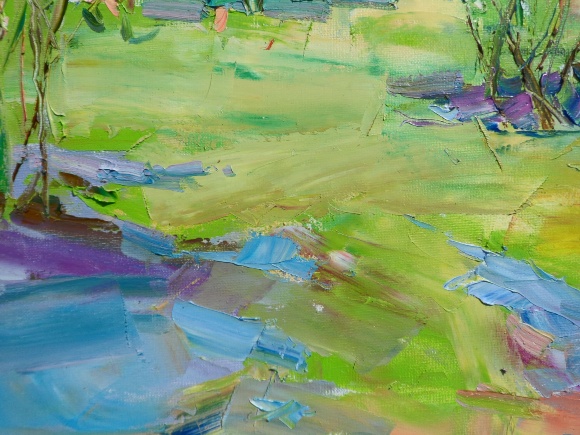 Painting Rose garden, artist Yegor Dulin