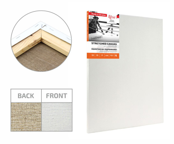 Подрамник 90×160 см модуль №2 среднее зерно акрил лен ROSA