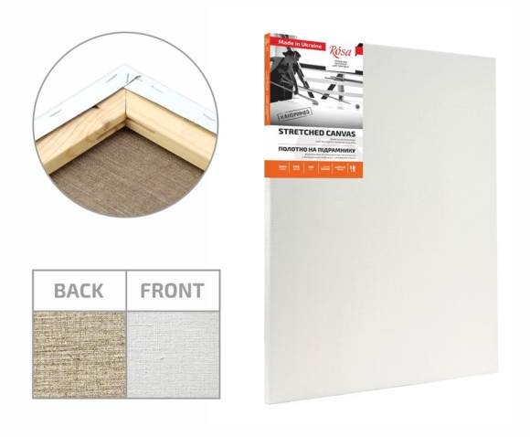 Stretcher 90×160 cm, module #2, medium grain, acrylic, linen, ROSA