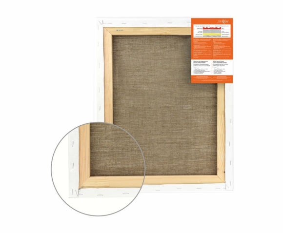 Stretcher 90×160 cm, module #2, medium grain, acrylic, linen, ROSA