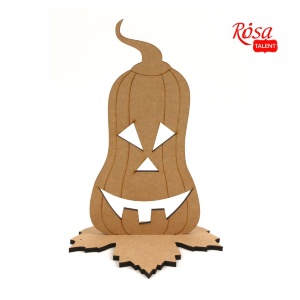 Заготовка „Тыква на Хэллоуин“ 1 на подставке МДФ 19,8х17,4х28,5см ROSA TALENT