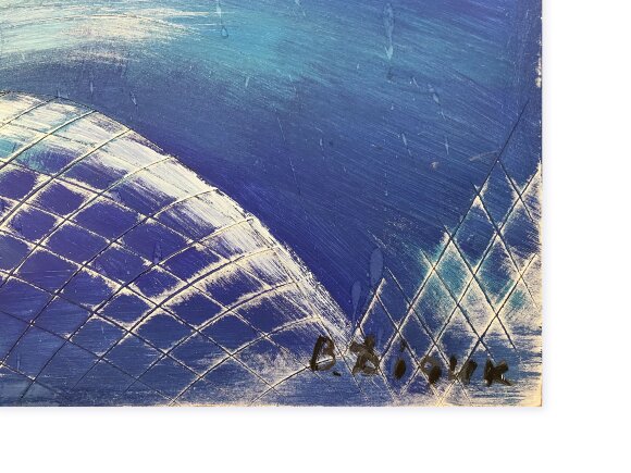 Painting Blue composition, artist Vasyl Didyk Painting Blue composition, artist Vasyl Didyk