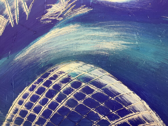 Painting Blue composition, artist Vasyl Didyk Painting Blue composition, artist Vasyl Didyk