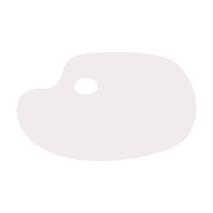 Палитра окр. прозрачная плоская 35х24см. (толщина 2мм.) DK ART