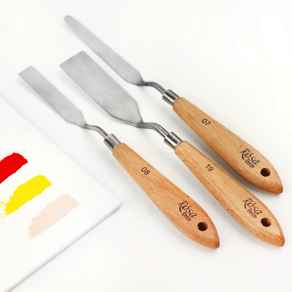 Мастихин ROSA Studio 11907 прямоугольная длина 8,5см ст.код1023