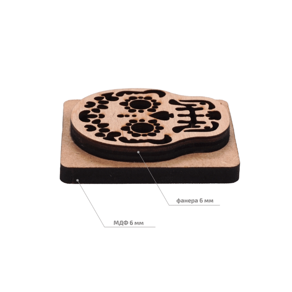 Штамп для забойки №4 серия Halloween 5,5х4,5см ROSA TALENT