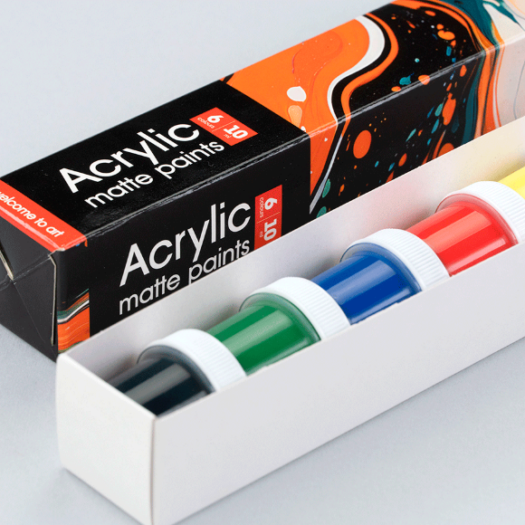 Набор акриловых красок Waves матовый 6×10мл Arteo