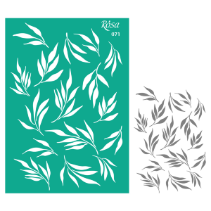 Трафарет многоразовый самоклеящийся №071 Фоновый А4 (21×29,7см) ROSA TALENT