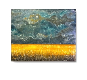 Painting Field, artist Elena Lytka Painting Field, artist Elena Lytka