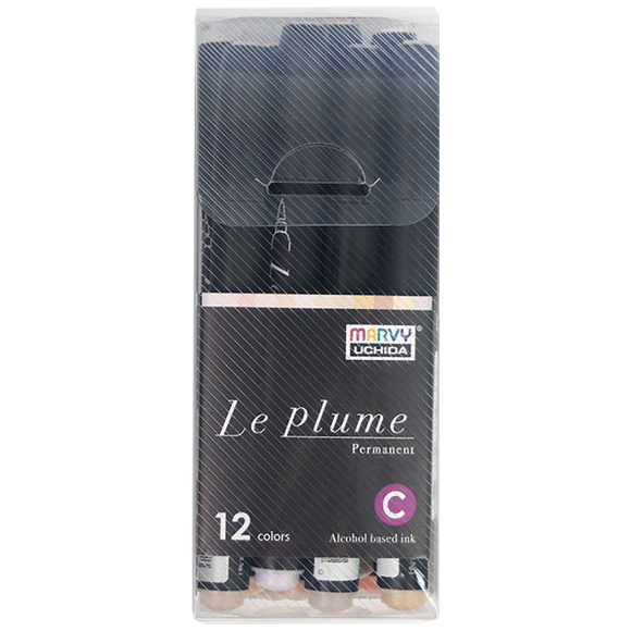 Набор спиртовых маркеров односторонние Телесные оттенки LE PLUME BRUSH 12 шт Набор спиртовых маркеров односторонние Телесные оттенки LE PLUME BRUSH 12 шт