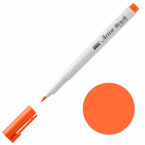 Маркер-пензель Artist Brush Помаранчевий 1100 Marvy