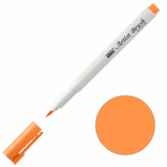Маркер-пензель Artist Brush Помаранчевий 1100 Marvy