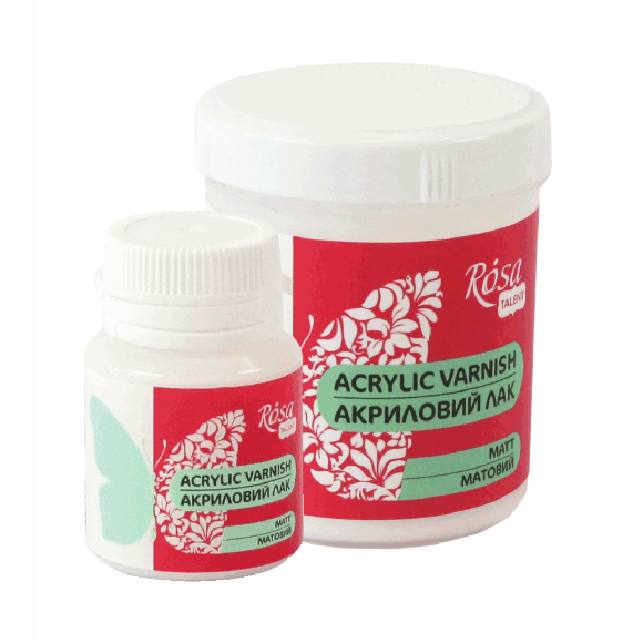 Лак акриловый для матового декора 20мл ROSA TALENT Лак акриловый для матового декора 20мл ROSA TALENT