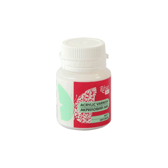 Лак акриловый для матового декора 20мл ROSA TALENT Лак акриловый для матового декора 20мл ROSA TALENT