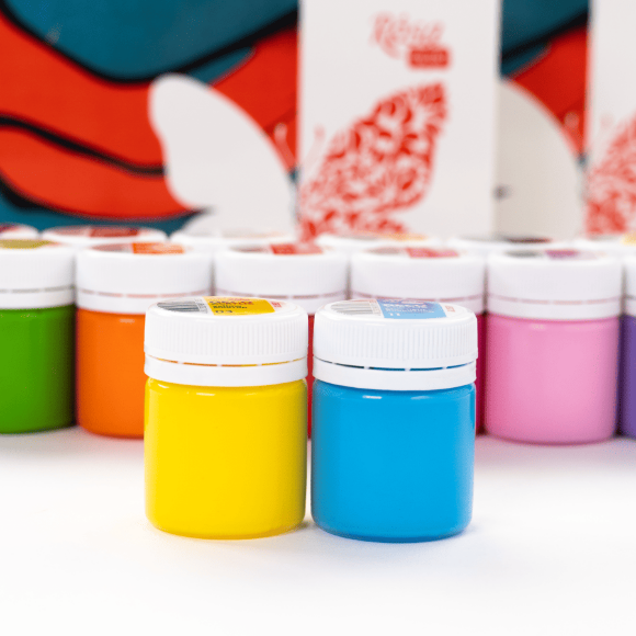 Набор акриловых красок для глянцевого декора 18×20мл ROSA Talent